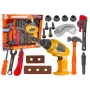 LEAN TOYS Duży zestaw narzędzi DIY + wiertarka akumulatorowa dla majsterkowiczów