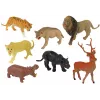 LEAN TOYS Duży Zestaw Figurek Dzikie Zwierzęta Safari + Akcesoria 34 Elementy