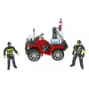 LEAN TOYS Duży zestaw straży pożarnej z wozem strażackim, figurkami i hełmem quad dla dzieci