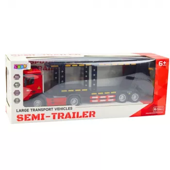 LEAN TOYS Duży laweta Lora zdalnie sterowana RC 2.4G 6CH czerwona