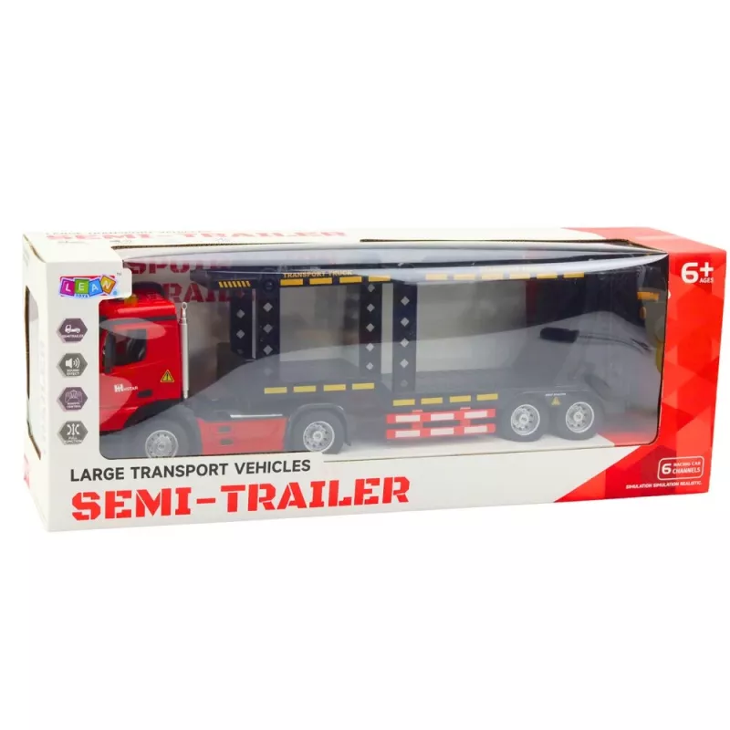 LEAN TOYS Duży laweta Lora zdalnie sterowana RC 2.4G 6CH czerwona