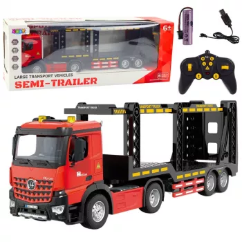 LEAN TOYS Duży laweta Lora zdalnie sterowana RC 2.4G 6CH czerwona