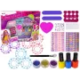 LEAN TOYS Duży zestaw do malowania paznokci Lakiery Naklejki Separatory