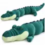 LEAN TOYS Duży pluszowy krokodyl maskotka przytulanka realistyczny zielony 150 cm