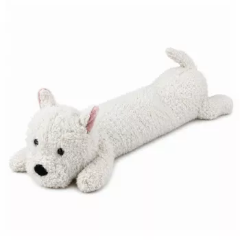 LEAN TOYS Duża pluszowa maskotka West Highland White Terrier biała 90 cm