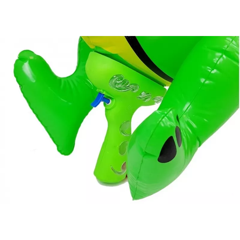 LEAN TOYS Duży pompujący pistolet na wodę w kształcie dinozaura