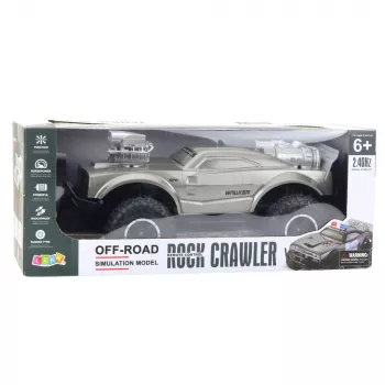 LEAN TOYS Duży zdalnie sterowany terenowy samochód sportowy RC Srebrny 1:8