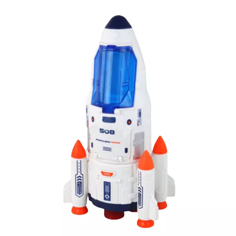 LEAN TOYS Duży Zestaw Kosmiczny UFO Rakiety Łaziki Pojazdy Statek Obcy 8 szt.