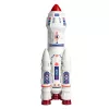 LEAN TOYS Duży Zestaw Kosmiczny UFO Rakiety Łaziki Pojazdy Statek Obcy 8 szt.
