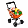 LEAN TOYS Duży zestaw kasowy z wózkiem sklepowym - 60 elementów z dźwiękami, światłami i akcesoriami, zabawka do odgrywania ról dla dzieci 3+