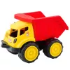 LEAN TOYS Duża wywrotka dla dzieci, piaskowa maszyna budowlana, czerwono-żółta