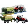 LEAN TOYS Duży traktor z przyczepą Maszyna rolnicza 65 cm
