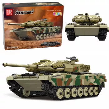 LEAN TOYS Leopard Military Tank Remote Controlled RC Construction Bricks 1100 pcs.