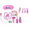 LEAN TOYS Little Doctor Medical Kit In Suitcase Lights Sounds Pink