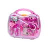 LEAN TOYS Little Doctor Medical Kit In Suitcase Lights Sounds Pink