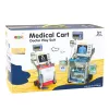 LEAN TOYS Zestaw Małego Doktora Wózek Medyczny RTG EKG Światła Niebieski 16 szt.