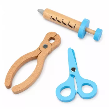 LEAN TOYS Zestaw Małego Doktora - Narzędzia medyczne - Realistyczne akcesoria - 36 szt.