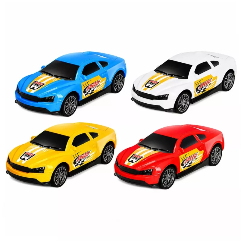 LEAN TOYS Lora Transporter Laweta z 4 Autami, Światła i Dźwięki – Zabawkowy Transporter Aut z Odczepianą Przyczepą