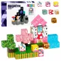 LEAN TOYS Magnetyczne Klocki Budowlane 50-elementowy Zestaw – 3D Pikselowe Kostki Jednorożec, ABS, Kreatywna Zabawka Konstrukcyjna