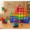 LEAN TOYS Magnetyczne Klocki Konstrukcyjne 3D Panele Kreatywne STEM Kolorowe 100 szt.