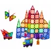 LEAN TOYS Magnetyczne Klocki Konstrukcyjne 3D Panele Kreatywne STEM Kolorowe 100 szt.