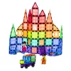 LEAN TOYS Magnetyczne Klocki Konstrukcyjne 3D Panele Kreatywne STEM Kolorowe 100 szt.