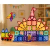LEAN TOYS Magnetyczne Klocki Konstrukcyjne 3D Panele Kreatywne STEM Kolorowe 85 szt.