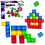 LEAN TOYS Magnetyczne Klocki Konstrukcyjne Kostki Kolorowe 3D Kostki 160 szt.
