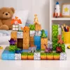 LEAN TOYS Magnetyczne Klocki Konstrukcyjne Kostki Kwadratowe Świat 3D 114 elementów