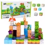 LEAN TOYS Magnetyczne Klocki Konstrukcyjne Kostki Kwadratowe Świat 3D 114 elementów