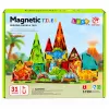 LEAN TOYS Magnetyczne Klocki Konstrukcyjne Dinozaury Wulkan 31 el.