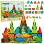 LEAN TOYS Magnetyczne Klocki Konstrukcyjne Zestaw Dinozaury i Wulkan - 43 elementy, Edukacyjna Zabawka STEM dla Dzieci 3+