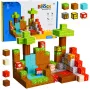 LEAN TOYS Magnetyczne Klocki Konstrukcyjne Pixel World Kolorowe Kostki 146 szt.