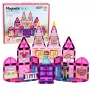 LEAN TOYS Magnetyczne Klocki Konstrukcyjne Zamek Księżniczki Różowy 38 szt.