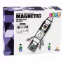 LEAN TOYS Magnetyczne Klocki Konstrukcyjne Rakieta Kosmiczna z Figurkami 26 szt.