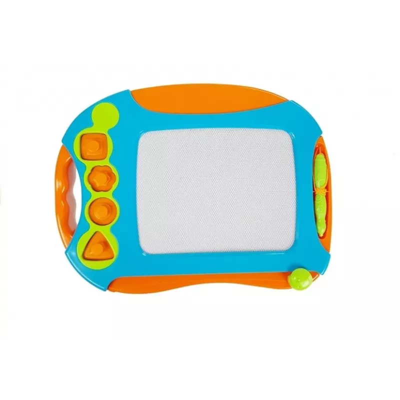 LEAN TOYS Magnetyczna Tablica do Rysowania z Geometrycznymi Stempelkami