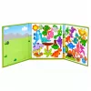 LEAN TOYS Magnetyczna książka z puzzlami Dinozaury Kolorowe magnesy 30 szt.