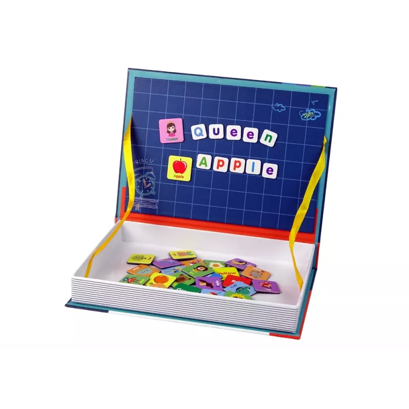 LEAN TOYS Magnetic Puzzle Book English Alphabet Pictures