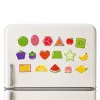 LEAN TOYS Magnetyczna Układanka Edukacyjna Owoce 30 Elementów – Edukacyjne Magnesy Owocowe na Tablicę, Tablicę Suchościeralną i Lodówkę