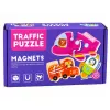 LEAN TOYS Magnetyczna Układanka Pojazdy Środki Transportu Zestaw 30 szt.