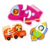 LEAN TOYS Magnetyczna Układanka Pojazdy Środki Transportu Zestaw 30 szt.