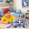 LEAN TOYS Magnetyczne Klocki Konstrukcyjne Kosmiczne Okna 90 szt. – Zestaw Budowlany STEM z ABS