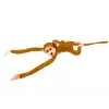 LEAN TOYS Mascot Pluszowa Małpa z Młodym, Jasny Brąz 90 cm