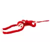 LEAN TOYS Mascot Pluszowa Małpa z Młodym, Czerwona 70 cm