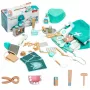 LEAN TOYS Zestaw Medyczny Mały Doktor Dentysta Drewniana Apteczka Fartuch 20 szt.