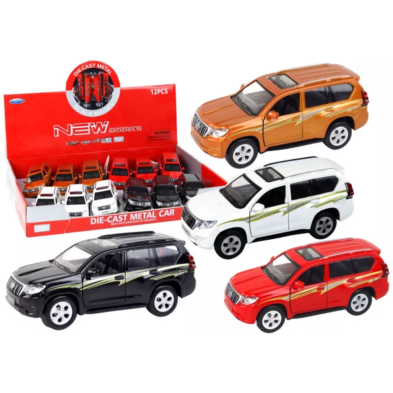 LEAN TOYS Metal Car 12 cm Sound Effects Light Various Colors