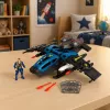 LEAN TOYS Wojskowy Samolot Szturmowy z Figurką Żołnierza, Wyrzutnie, Światła i Dźwięki