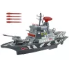 LEAN TOYS Military Set Military Ship Battle Army Cannons Lights Sounds