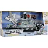 LEAN TOYS Military Set Military Ship Battle Army Cannons Lights Sounds
