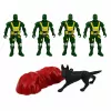 LEAN TOYS Zestaw wojskowy żołnierze transporter opancerzony 14 szt.